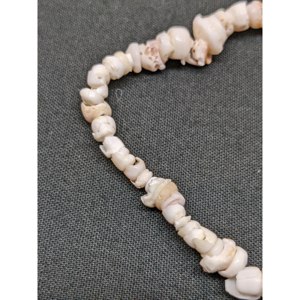 Vintage Puka Shell Bracelet Natural Shell Beach Surfer Ocean Vacation ~8.5" - Picture 3 of 6